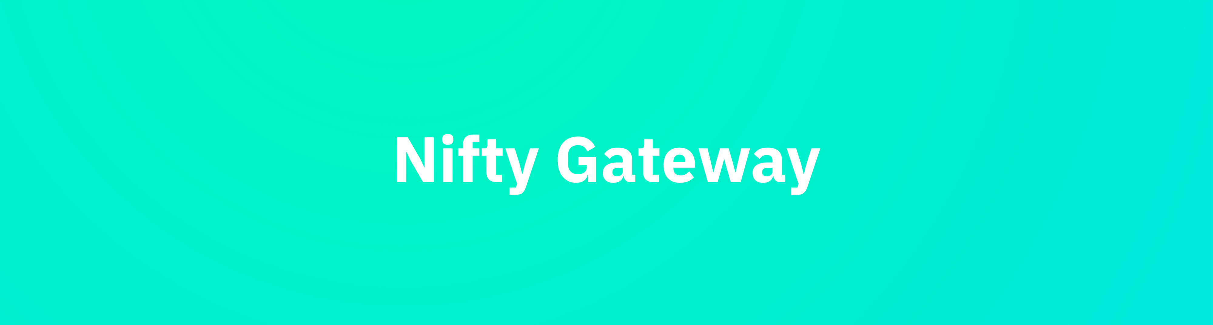 NFTの４大プラットフォーム④『Nifty Gateway』