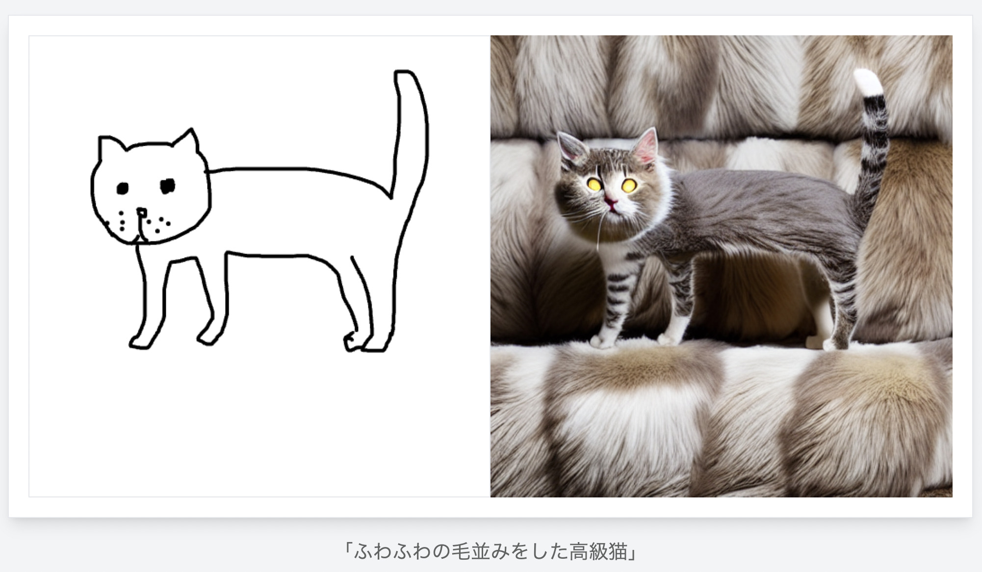 ふわふわしたハイクオリティな猫